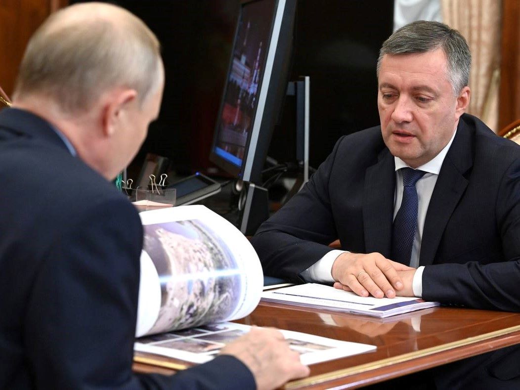 Президент России провел рабочую встречу с губернатором Иркутской области Игорем Кобзевым