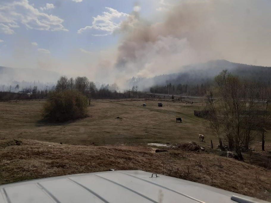 Иркутская база охраны лесов: Задымление в четырех северных районах Приангарья наблюдается из-за пожаров в Якутии и Забайкалье