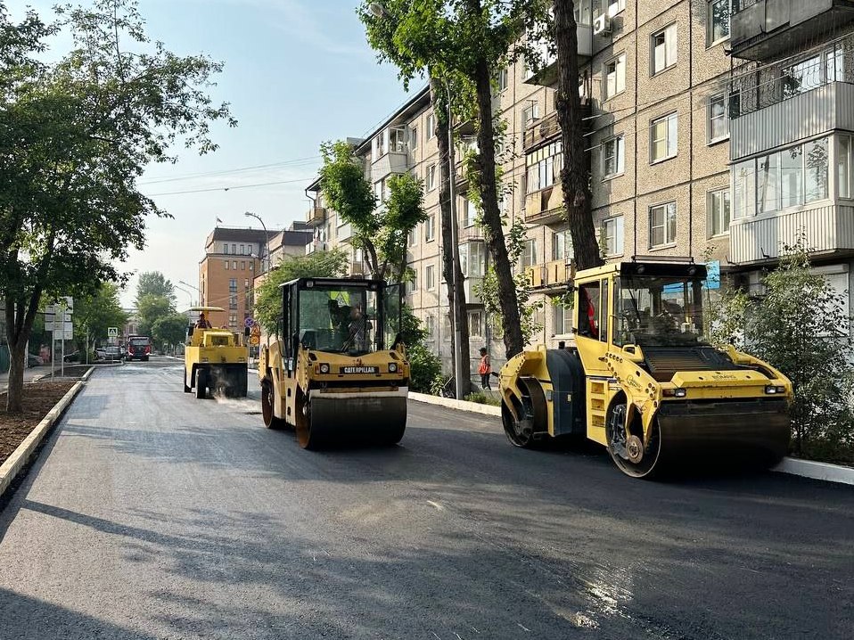 В Иркутске продолжается ремонт дорог